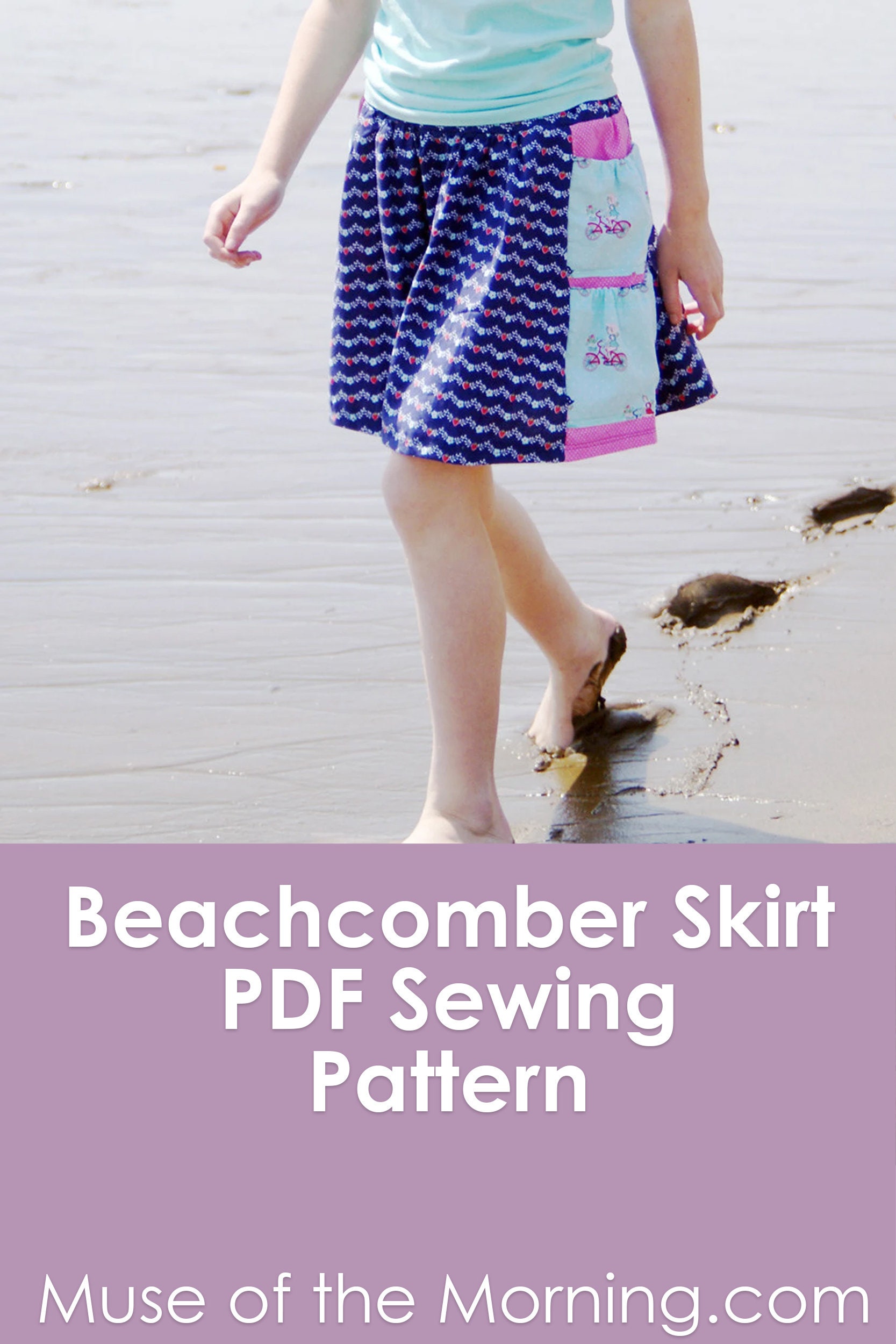 Easy Skirt Pattern With Pockets / Women's Skirt Sewing Pattern PDF