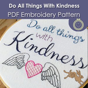 Hand embroidery pattern, Digital embroidery pattern, Quote embroidery file, Quote embroidery pattern, Needlework pattern, embroidery gift