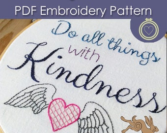 Hand embroidery pattern, Digital embroidery pattern, Quote embroidery file, Quote embroidery pattern, Needlework pattern, embroidery gift