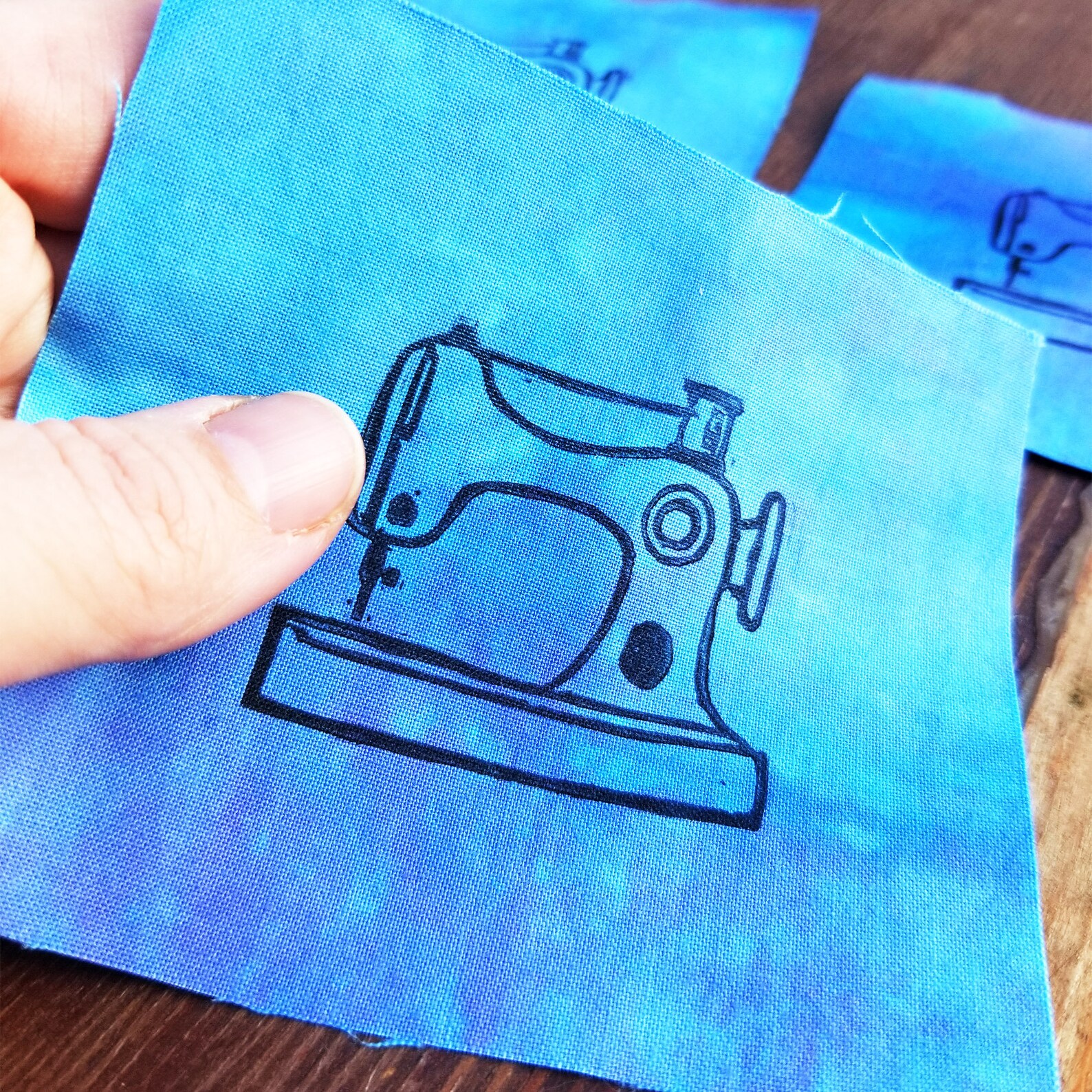 Sewing Machine Sew on Patch Sewing Machine Block Print Patch Etsy Israel