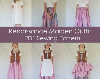 Renaissance dress pattern pdf, renaissance costume pattern, Renaissance pattern pdf, renaissance costume pdf, medieval pattern pdf, pattern