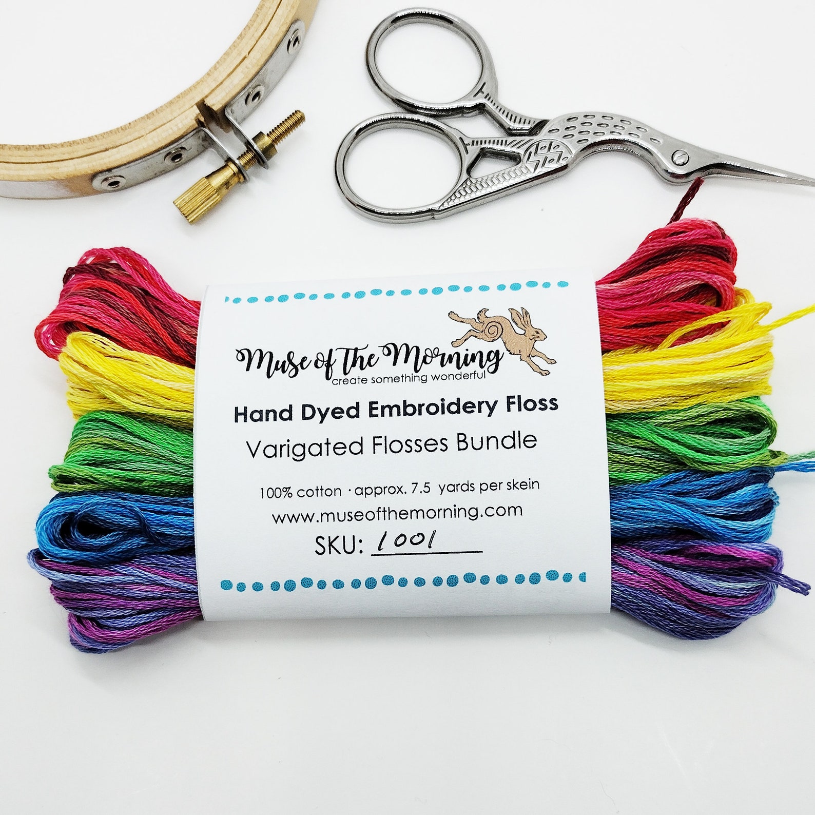 Embroidery Floss Palette Rainbow Embroidery Floss Hand Dyed Etsy