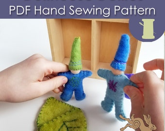 Felt doll pattern PDF, Dollhouse doll pattern, Pdf pattern doll, Stocking stuffer toy for kids, Patterns for kids toys, Felt sewing pattern,