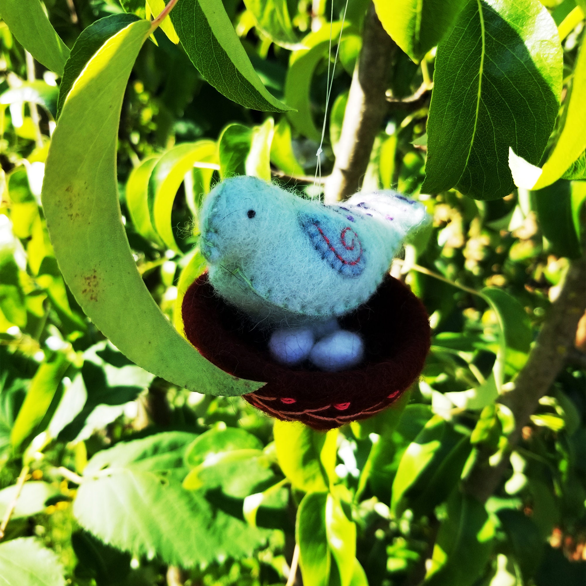 PDF Hand Sewing Pattern Bird On Nest Ornament or Toy soft Etsy