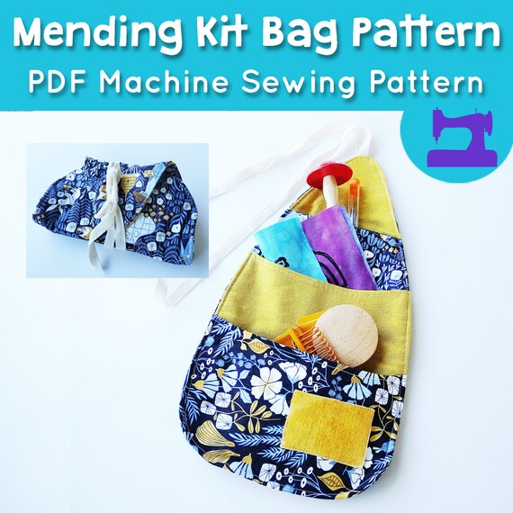 Visible Mending Kit Sewing Kit Pdf Pattern Kit Bag Pattern - Etsy