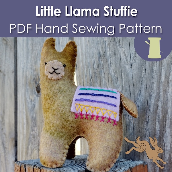 Stuffed Llama Pattern, Animal Sewing Patterns, Sewing gift for kids, Patterns for kids toys, Sewing gift ideas, sewing pattern for baby boy