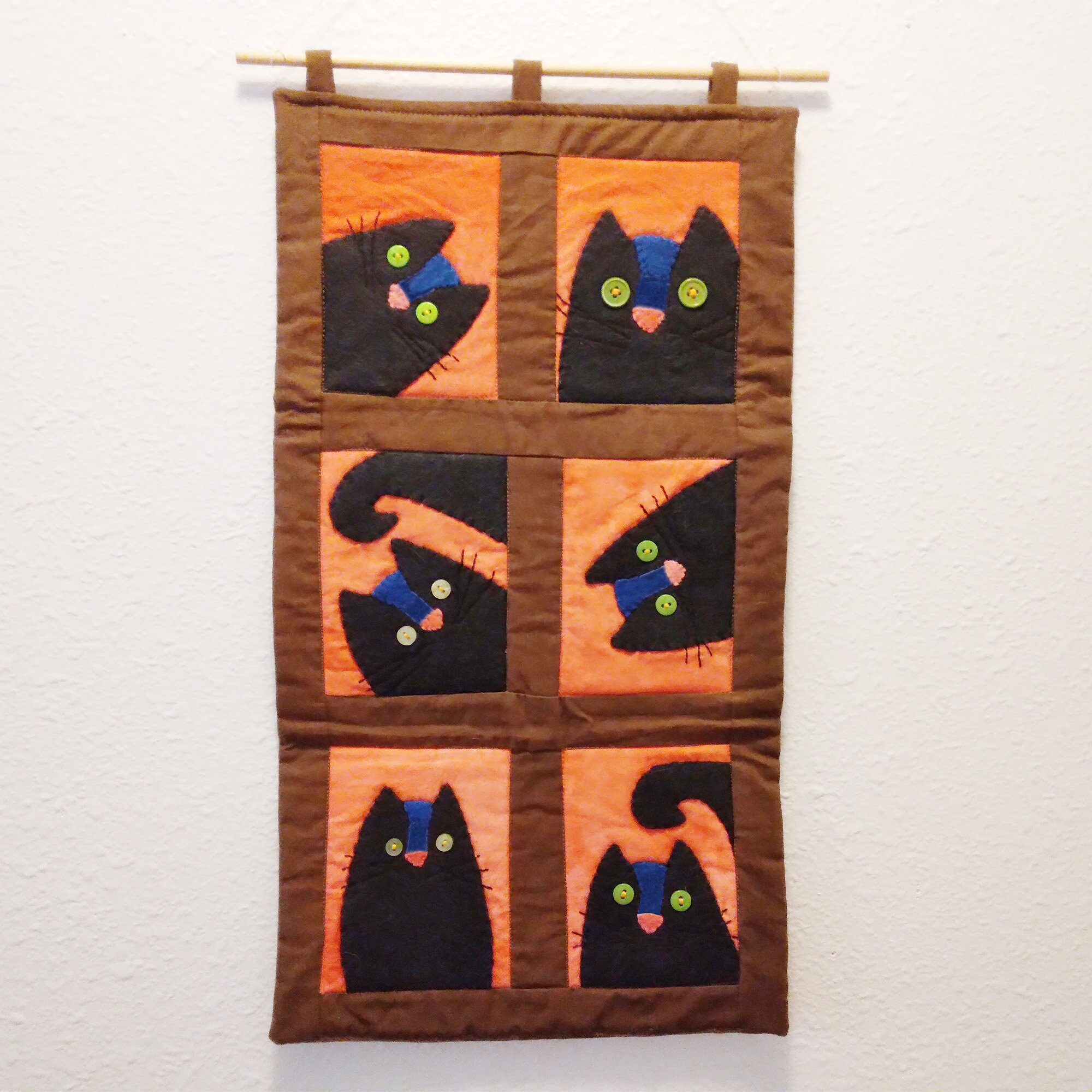 Cat Wall Hanging Cat Sewing Pattern Pdf Wall Hanging Etsy