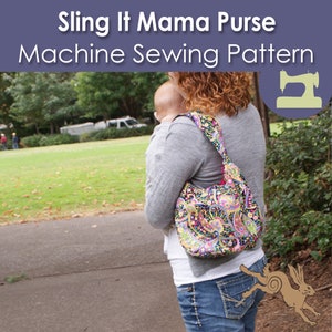 Sling Bag Pattern for Sewing, Hipster bag pattern, Sling Bag Pattern PDF, Mama Purse Patterns, Sling bag sewing pattern, Hippy bag pattern image 9