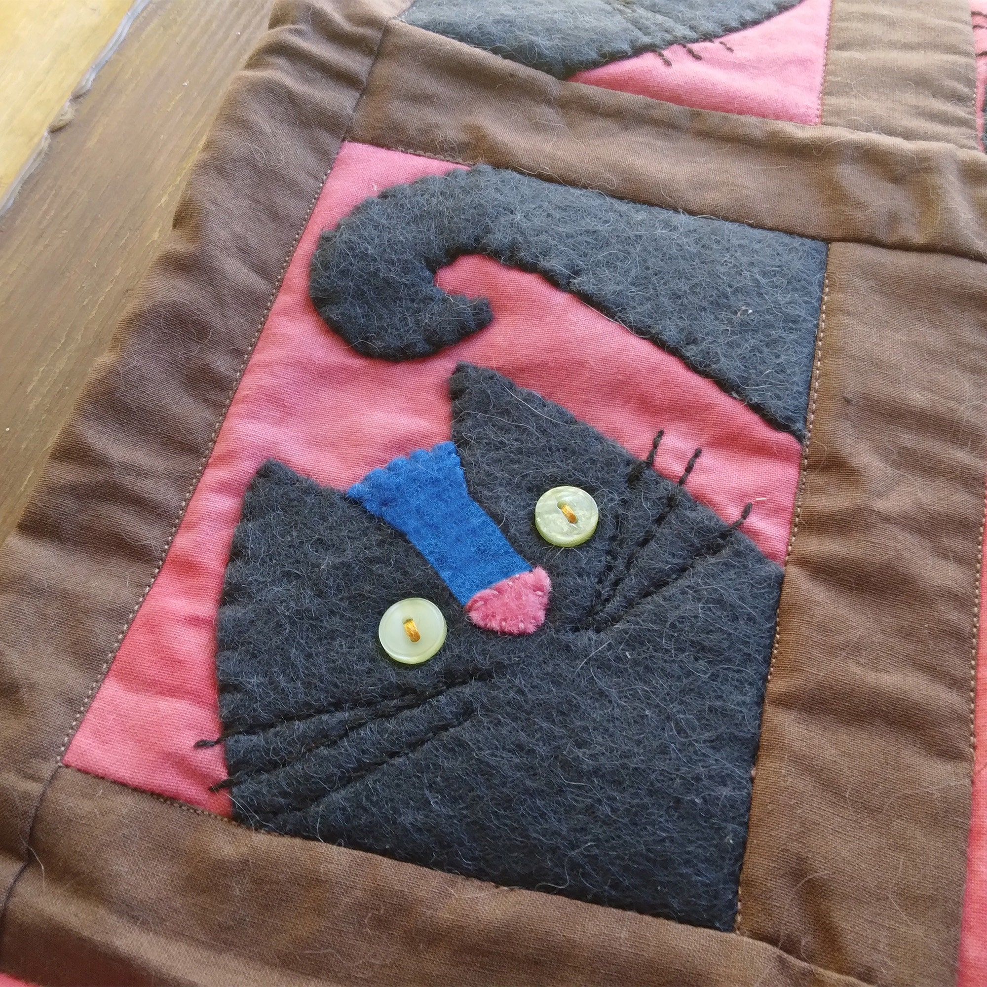 Cat Wall Hanging Cat Sewing Pattern Pdf Wall Hanging Etsy