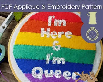 gay embroidery, gay embroidery pattern, gay decor, gay decorations, lgbtq embroidery, lgbtq embroidery pattern, lgbtq decor, feminist design