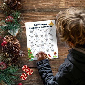 Advent Kindness Calendar for Kids Advent Calendar Digital Download Advent Kindness Calendar for Kids Advent Calendar Digital Download