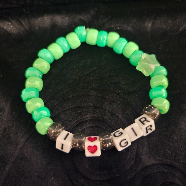 Scenecore Invader Zim Kandi Rave Bracelet - I Heart Gir