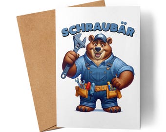 Urso Parafuso, Artesão, Mapa, Parafusos, Mecânica, Humor