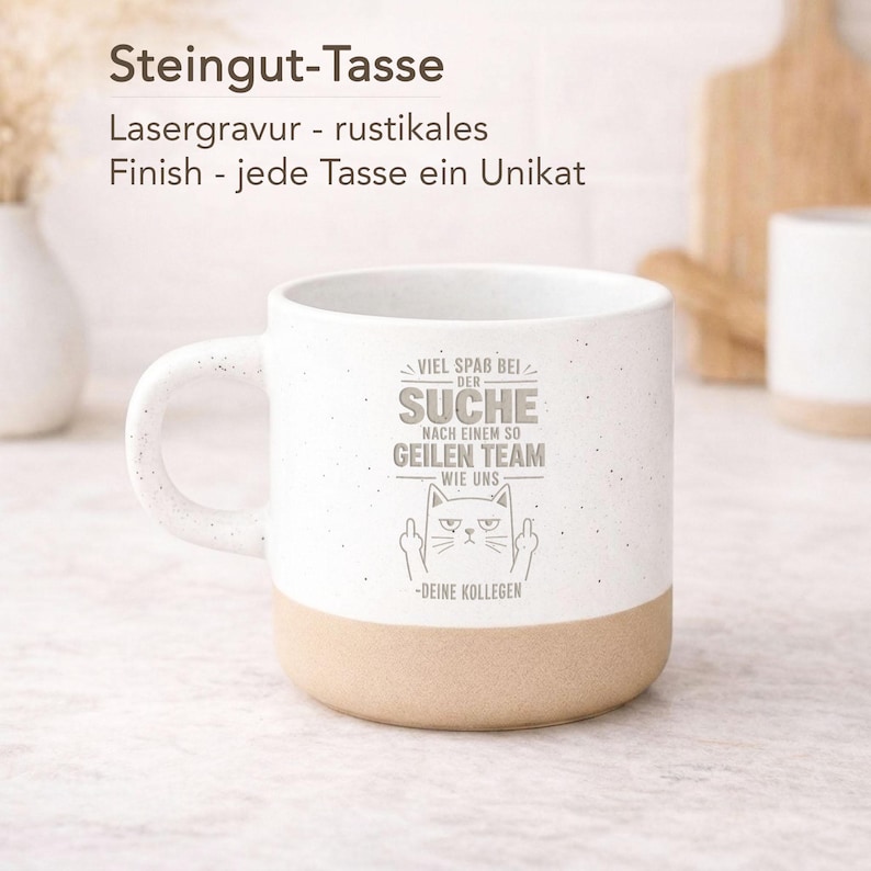 Engraved farewell coffee mug for a colleague - Job change gift for colleagues - Funny mug with cat saying - Farewell gift for team members image 2