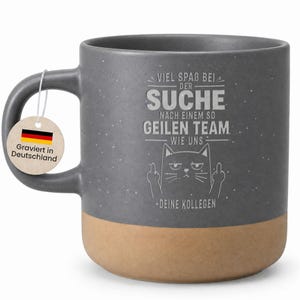 Engraved farewell coffee mug for a colleague - Job change gift for colleagues - Funny mug with cat saying - Farewell gift for team members image 13