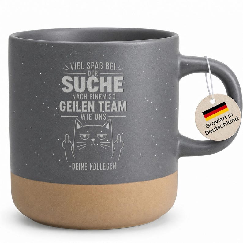 Engraved farewell coffee mug for a colleague - Job change gift for colleagues - Funny mug with cat saying - Farewell gift for team members image 19