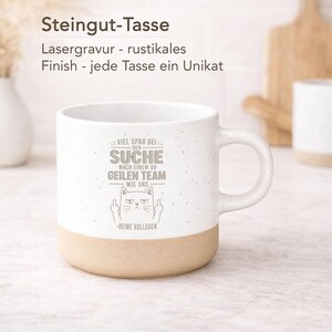 Engraved farewell coffee mug for a colleague - Job change gift for colleagues - Funny mug with cat saying - Farewell gift for team members image 8
