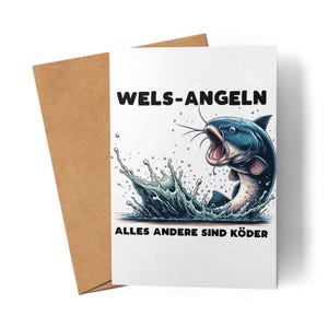 Wels-Angeln Alles andere sind Köder Karte Fischerei Hobby Angler Wels