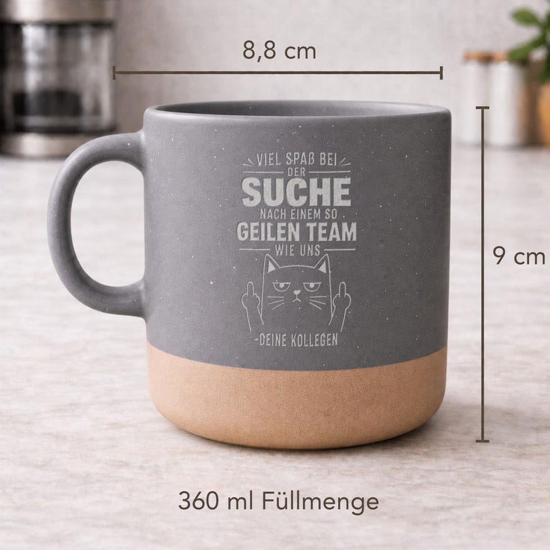 Engraved farewell coffee mug for a colleague - Job change gift for colleagues - Funny mug with cat saying - Farewell gift for team members image 18