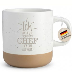 Lustige Chef Tasse mit Spruch graviert, Geschenk für Chef Boss Vorgesetzten, Kaffeetasse Büro Job Arbeitskollegen Geburtstag Weihnachten