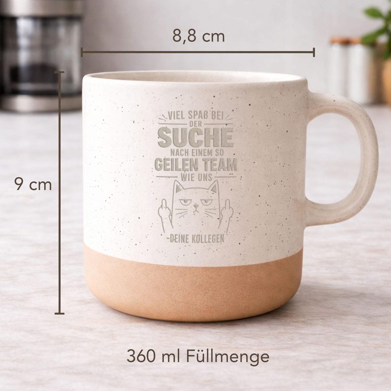 Engraved farewell coffee mug for a colleague - Job change gift for colleagues - Funny mug with cat saying - Farewell gift for team members image 12