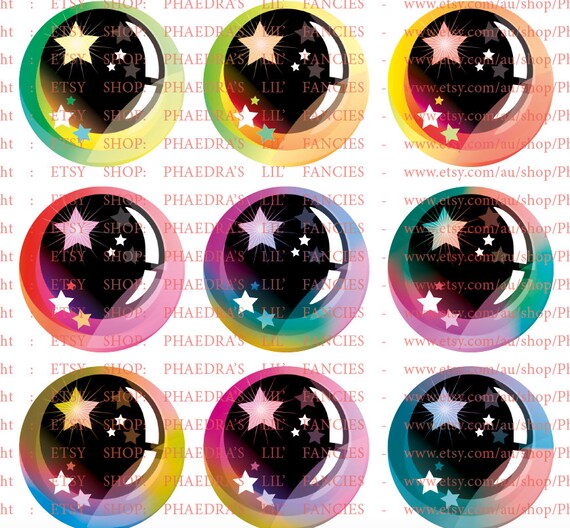 20mm Manga Anime Doll Eyes 12 Different Colors A4 Page Instant Etsy