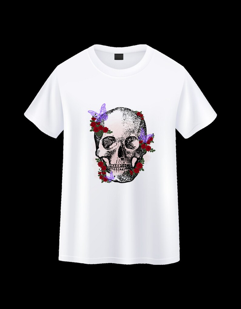 Skull Printed Unisex T-shirt - Etsy