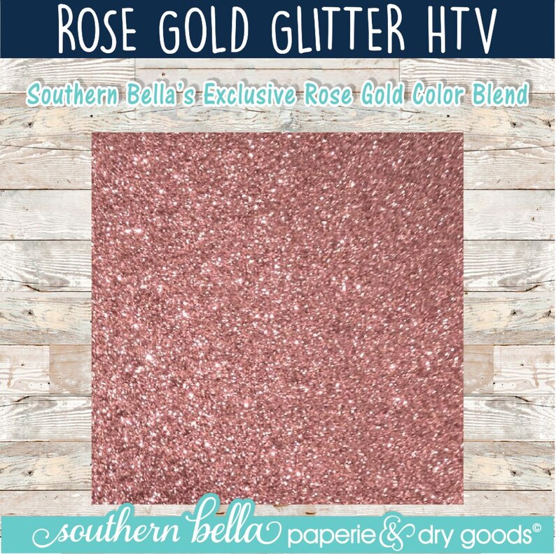 18x10 Rose Gold Glitter HTV Rose Gold Heat Transfer Vinyl Rose Etsy