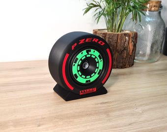 Customizable Stake Sauber F1 Tyre, Rim Cover and Nut - 5 VERSIONS - formula 1 race car wheel - grand prix gifts for him - gift for boyfriend