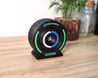 Customizable Alpine Renault F1 Tyre, Rim Cover and Nut - 5 VERSIONS - formula 1 race car wheel  - grand prix gifts for him