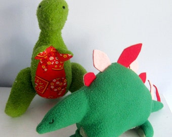 Two Dinosaur Plush Patterns