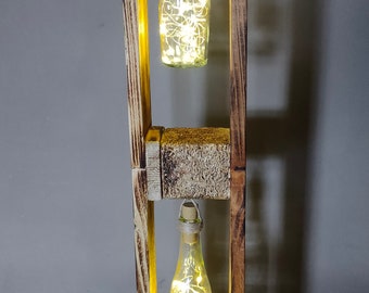 Lanterne décorative pour palettes LED Euro palette rustique taille moyenne