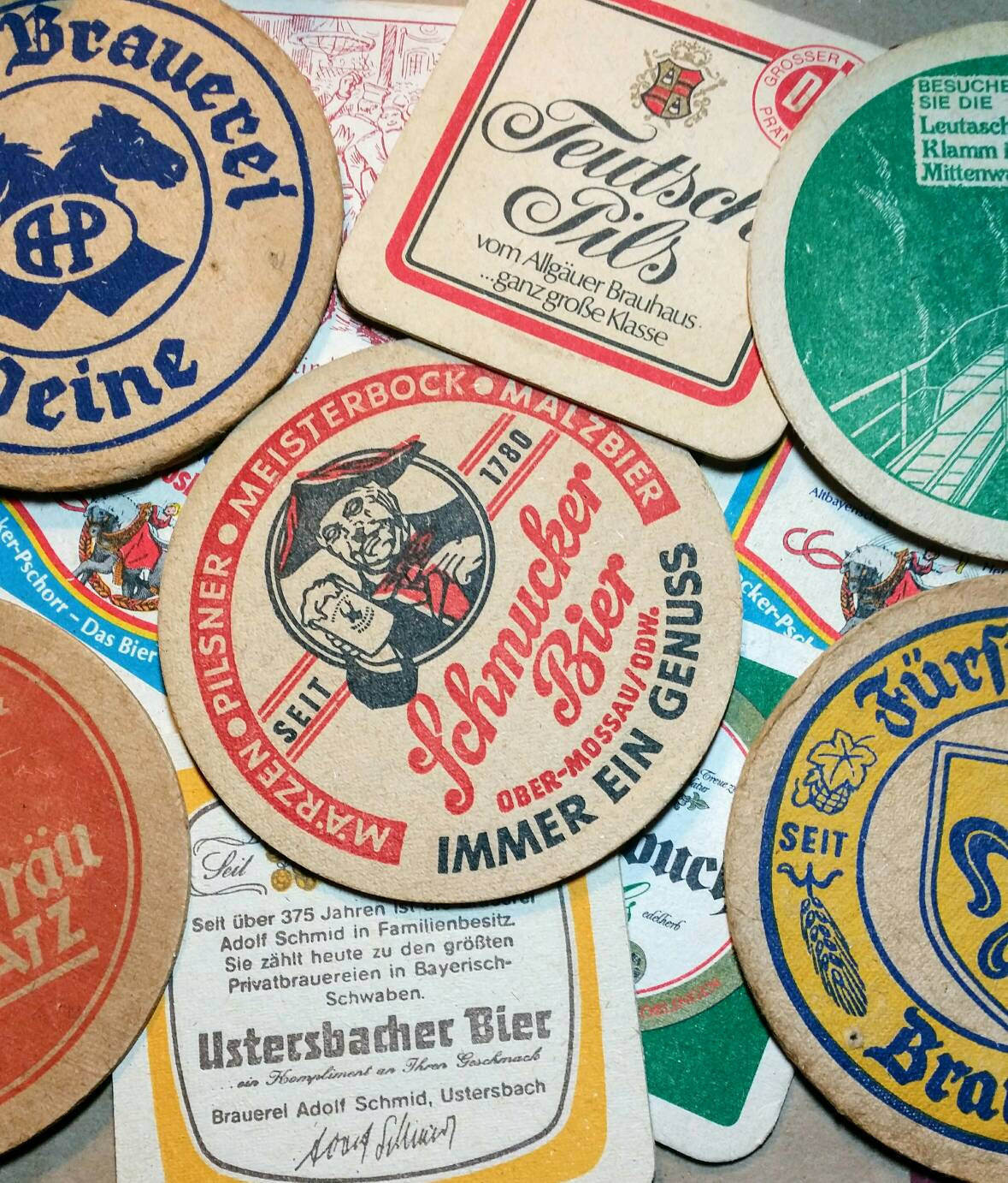 Vintage Beer Coasters Etsy