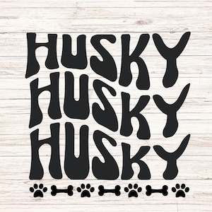 Husky Dog SVG, Husky svg, best gifts for dog lovers, digital printables, digital download file, shirts, husky png, dog png, Bone Paw SVG PNG