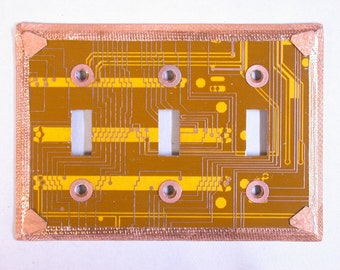 Recycled Circuit Board LIGHTSWITCH PLATE Geekery