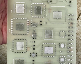 GEEKERY CLIPBOARD Recycled Circuit Board Techie Silvery MC29