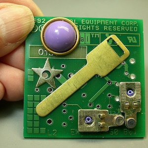 Recycled CIRCUIT BOARD MAGNET Geekery Eco-Friendly Vintage