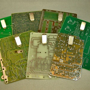 Recycled CIRCUIT BOARD CLIPBOARD Mini Magnetic pkg2