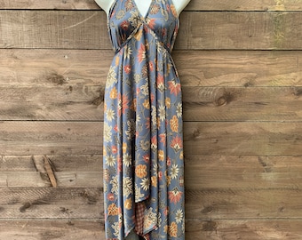 Robe longue à motif