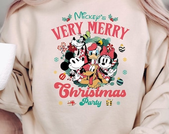 Mickey's Very Merry Christmas Sweatshirt: Disneyland Family Matching Shirt