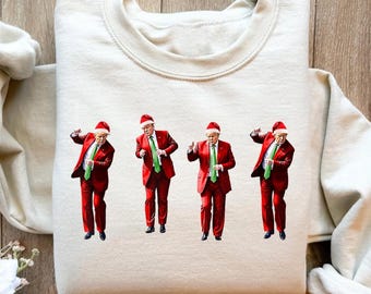 Trump Dance Christmas Sweatshirt: Funny Republican Tee