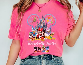 Magical Disney Shirt 2025, Retro Disney Tee, Comfort Colors Disney Shirt, Vintage Disney Tee, Disney Family Shirt, Disney Trip Tee 2025