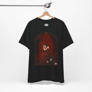Broken Lover Tee, Unisex Short Sleeve Shirt, Dark Aesthetic Fashion, Skull Art Graphic T-Shirt, Alternative Style Clothing, Edgy Outfit