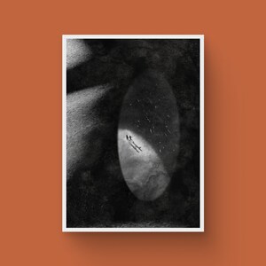 Lugar seguro: cartel minimalista original, impresión artística de alta calidad para la decoración moderna del hogar, arte de pared