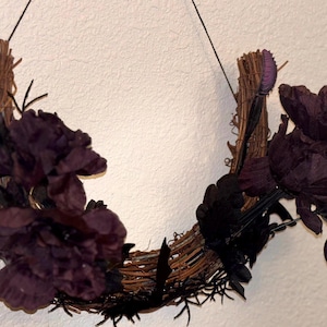 Crescent moon 10” Custom made Halloween wreath