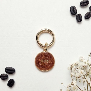 Cinnamon Dolce Pet ID Tag: Handmade Resin Dog Collar Accessory