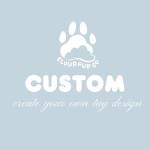 Personalized Resin Dog ID Tag | Handmade Pet Collar Charm