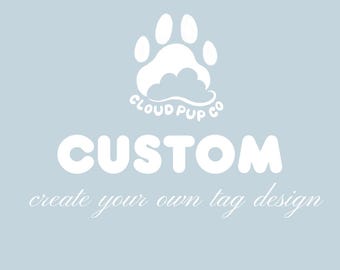 Personalized Resin Dog ID Tag | Handmade Pet Collar Charm