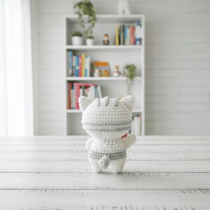 Cat and Heart Crochet PDF Pattern - Cute Cat Mother's Day Crochet Amigurumi Tutorial - Easy Crochet Cat Holding Heart Gift for Mom image 6