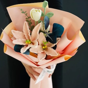 PDF Häkelanleitung für die Lilie Geburtstagsgeschenk | Häkelblumenstrauss | Geschenk für Sie | Geburtstag Geschenke | NUR Lilien Blumen Muster